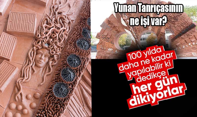 Tepaba�� Belediyesinden Medusal� "Cumhuriyet An�t�" 
