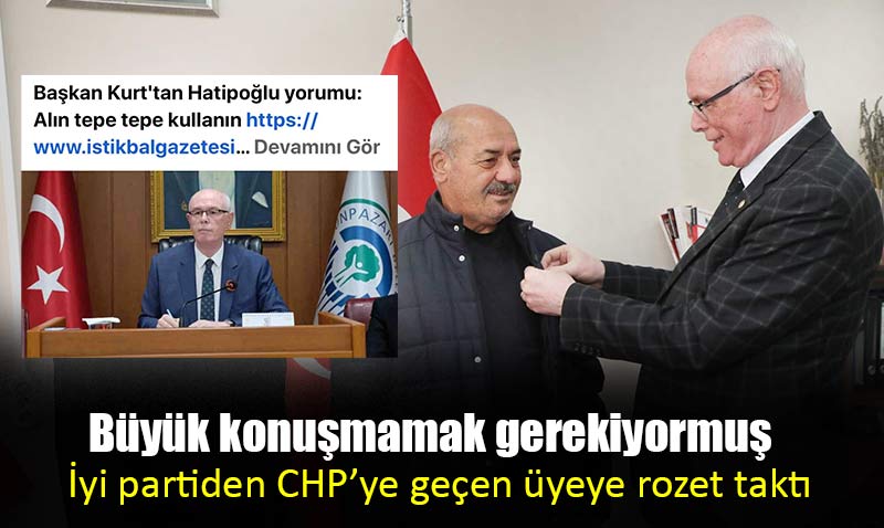 Kaz�m Kurt Parti de�i�tiren meclis �yesine CHP rozeti takt�