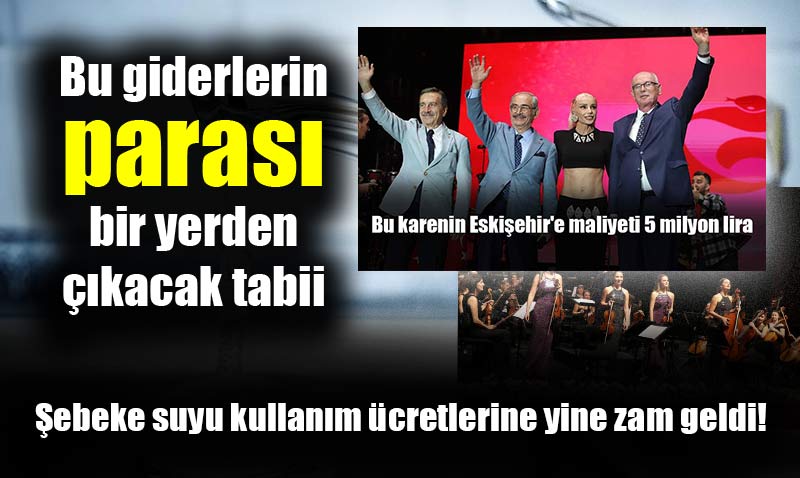 Eski�ehir de �ebeke suyu yine zamland�