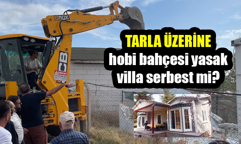 Tepeba�� Belediyesi hobi bah�elerini y�k�yor