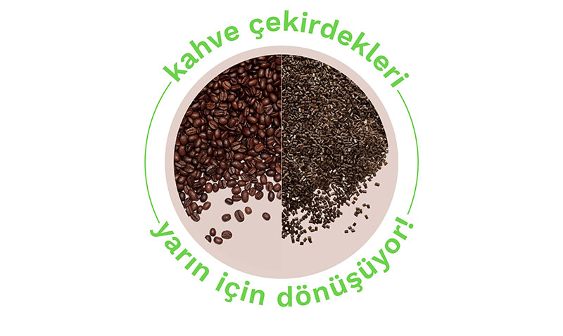 ETi, kahve posalar�n� ileri d�n��t�rerek 598 kilograml�k karbon sal�m�n�n �n�ne ge�ti