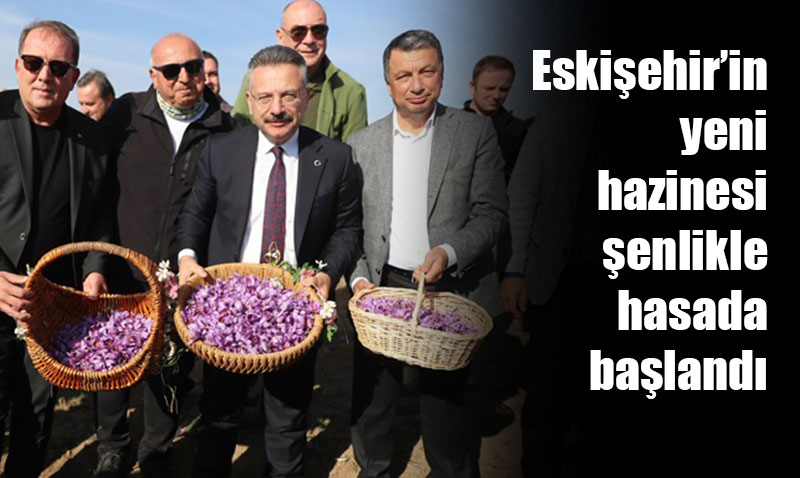 Eski�ehir�in ilk ’Safran Hasat �enli�i yap�ld�