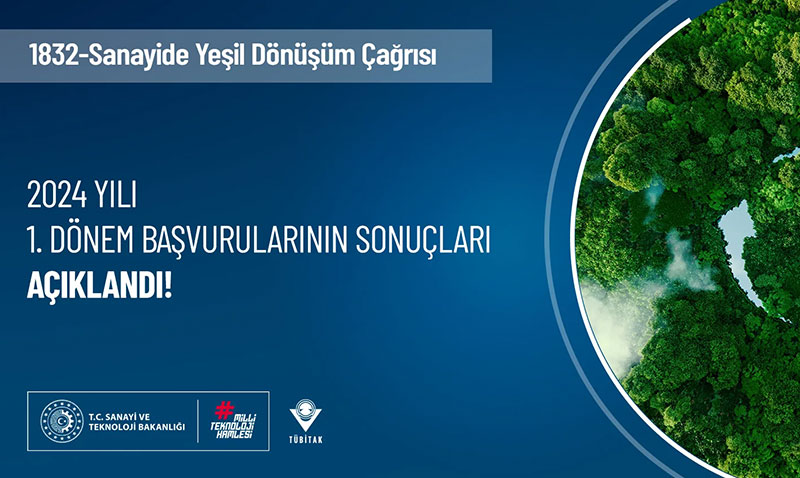 1832 Sanayide Ye�il D�n���m 2024-1 �a�r�s�n�n Sonu�lar� A��kland�