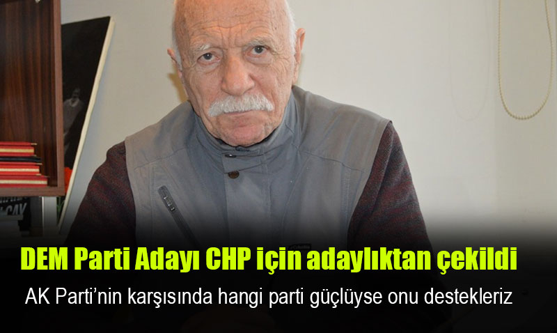 DEM Parti B�y�k�ehir Aday� Adayl�ktan �ekildi