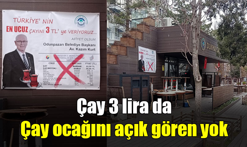 Bu da alg� ��kt�: En ucuz �ay veriyoruz diyorlar ama a��k bulabilene