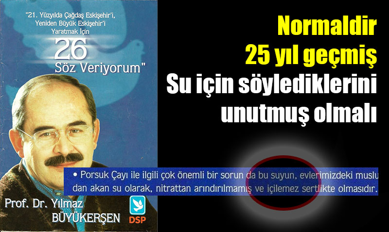 B�y�ker�en�den sert su savunmas�, 1999 y�l�ndaki tespitini unutmu� olmal�