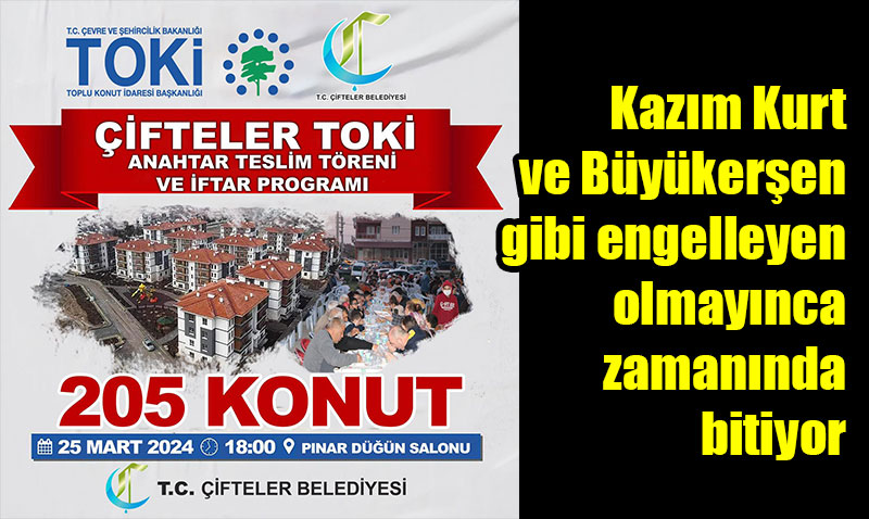 �ifteler’de TOK� konutlar� teslim edilecek