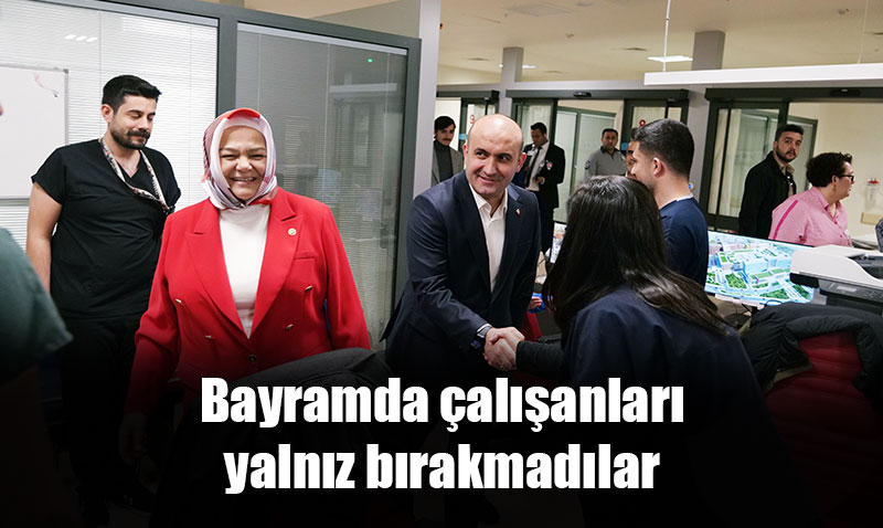 Albayrak ve G�rcan’dan sa�l�k �al��anlar�na ve emniyet g��lerine bayram ziyareti