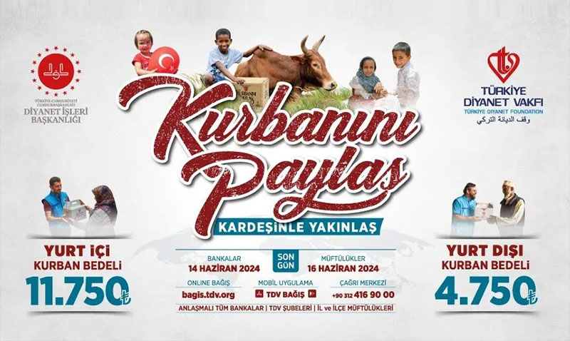 Ba�kan Erba�, 2024 y�l� vekalet yoluyla kurban kesim bedellerini a��klad�