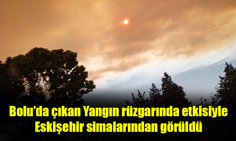 Bolu�daki orman yang�n�n�n duman� Eski�ehir semalar�n� kaplad�
