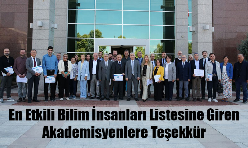 Rekt�r �olak’tan ba�ar�l� akademisyenlere te�ekk�r