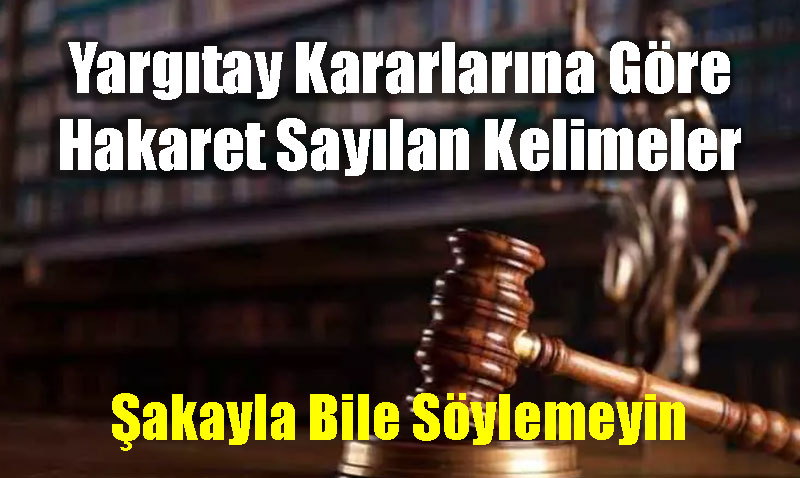 Bunlar� Kullan�rken Bir Kez Daha D���n�n: Hakaret Say�lan Kelimeler