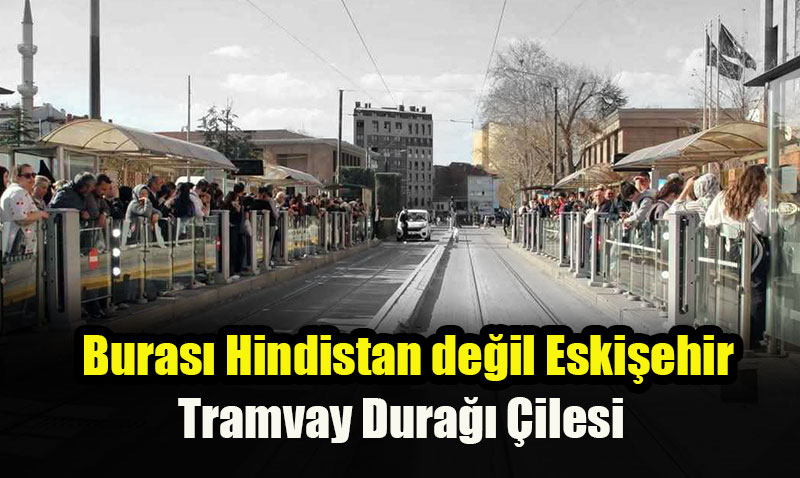 Eski�ehir Tramvaylar�nda �ileli Yolculuk: Duraklar Dolup Ta��yor!