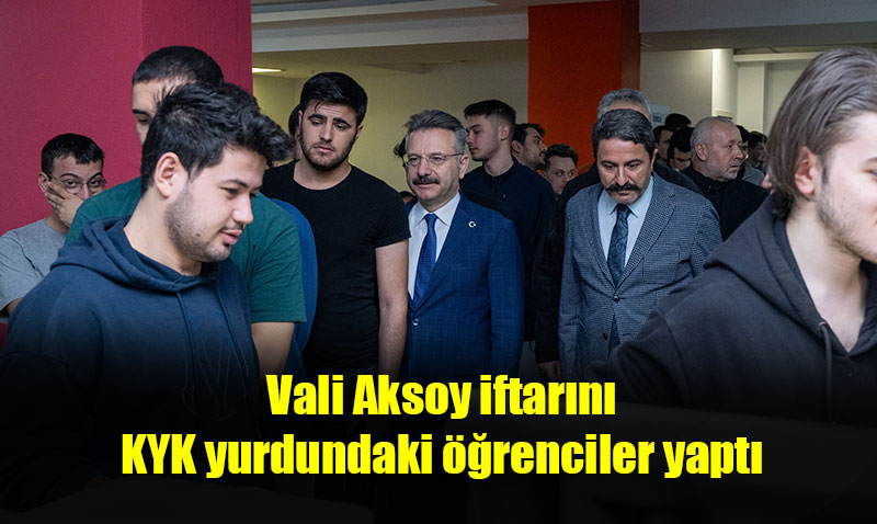 Vali Aksoy, ��rencilerle �ftar Yapt�