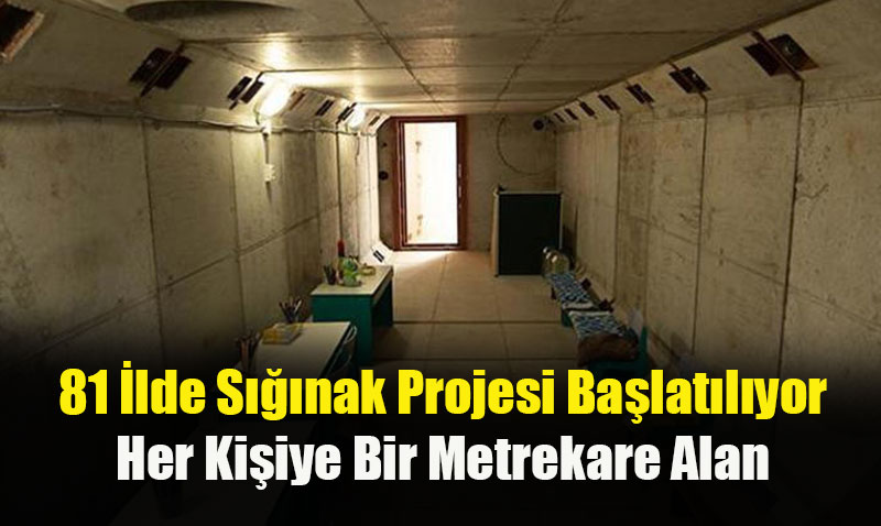 81 �lde S���nak Projesi Ba�lat�l�yor: Her Ki�iye Bir Metrekare Alan