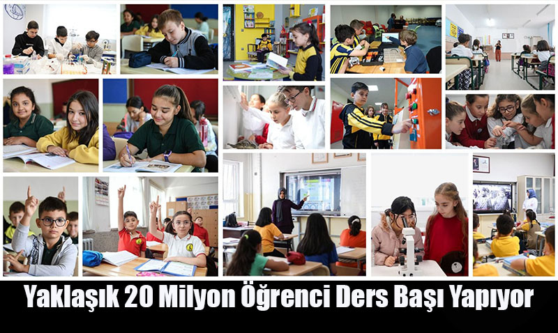 Yakla��k 20 Milyon ��renci Ders Ba�� Yap�yor