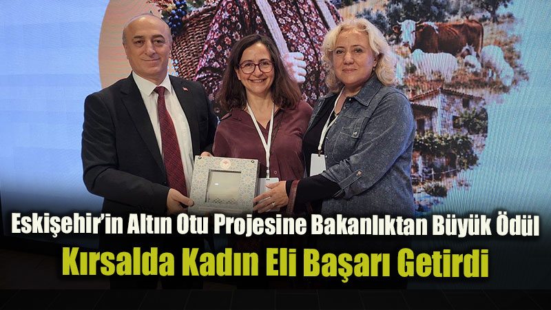 Bakan Yard�mc�s� Ebubekir Gizligider�den Kad�n �ift�i Neziha E�kinat�a Prestijli �d�l