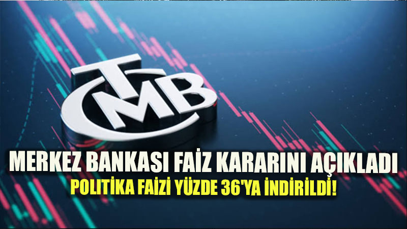 Merkez Bankas� Dezenflasyon S�recinde Vites De�i�tirdi: Faiz Oranlar�nda 100 Baz Puanl�k �ndirim