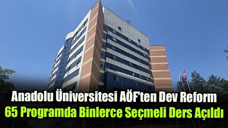 A�F ��rencilerine M�jde: Alan ��i Ve Alan D��� Se�meli Derslerle Esnek E�itim Modeli