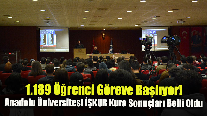 Noter Huzurunda �ekildi: ��KUR Gen�lik Program��ndan Yararlanacak ��renciler Se�ildi