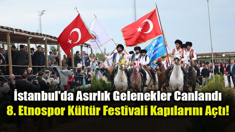 8. Etnospor K�lt�r Festivali �ocuklar�n Kurdele Kesimiyle Ba�lad�