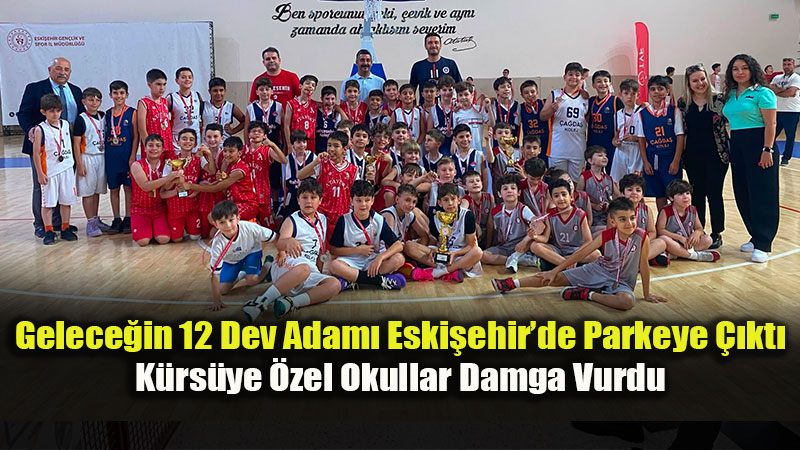 �ehit An�l G�l Spor Salonu�nda Basketbol ��leni: Minik Dev Adamlar Kupalar�na Kavu�tu