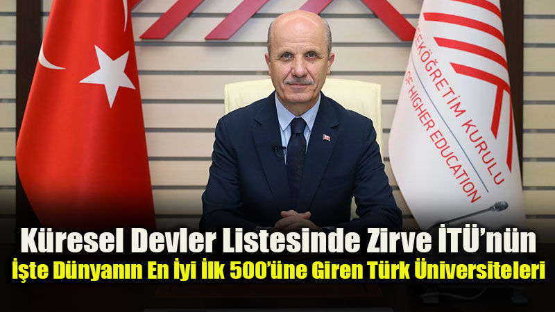 D�nyan�n En �yileri Listesine 25 �niversitemiz Damga Vurdu!