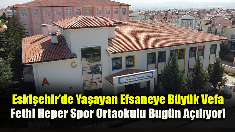 Yetenekli Kramponlar Bu Okulda Yeti�ecek: Odunpazar��na Dev Spor Ortaokulu Kompleksi