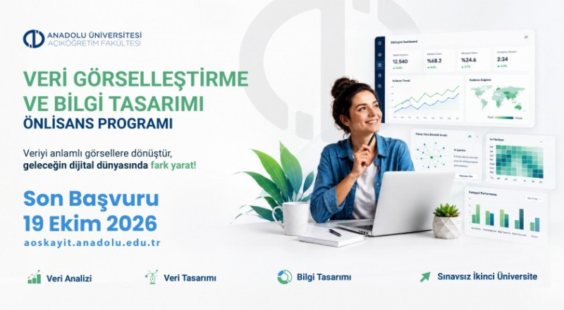 Veri G�rselle�tirme ve Bilgi Tasar�m� Program� ��renci kabul�ne ba�lad�
