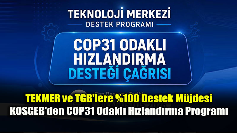 KOSGEB�den �klim Giri�imlerine 6,5 Milyon TL�lik Dev Destek