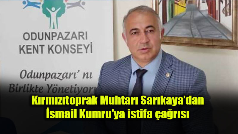 Muhtar �smail Sar�kaya�dan Odunpazar� Kent Konseyi�ne K�nama
